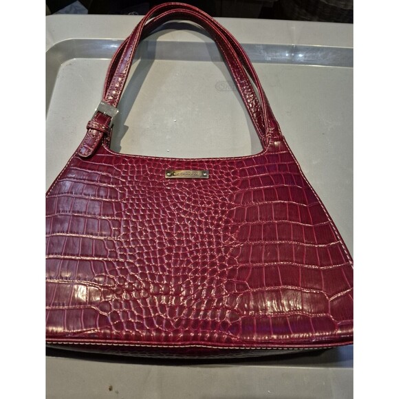 Liz Claiborne Red Crocodile Purse - Picture 1 of 3